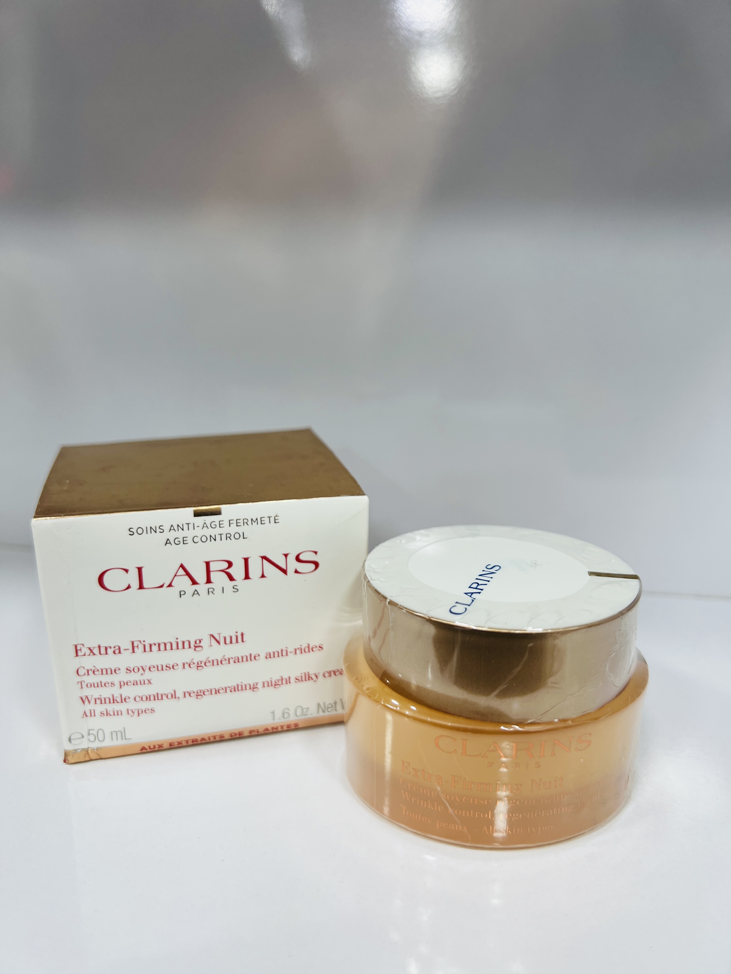 کرم شب فرمینگ اکستراکلارنس اورجینال (مدل جدید با تکنولوژی Collagen³) حجم 50 میل| ClarinsExtra-Firming Night Cream